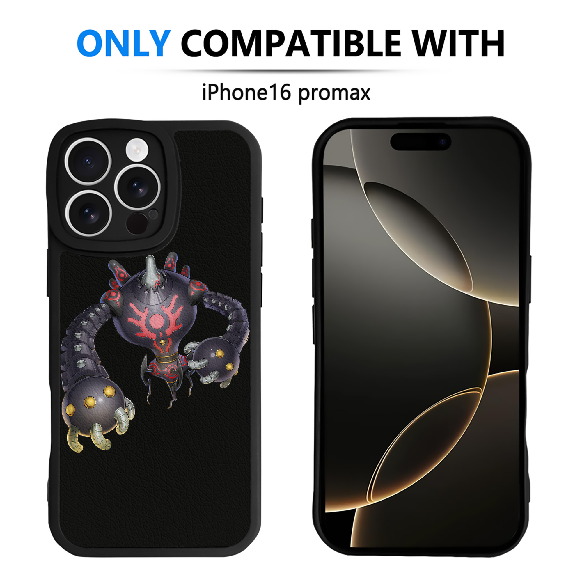 （画像用） 遊☆戯☆王 Yu-Gi-Oh! 【iPhone 16シリーズ対応】シリコンスマホケース（レザー調） 材質：シリコン